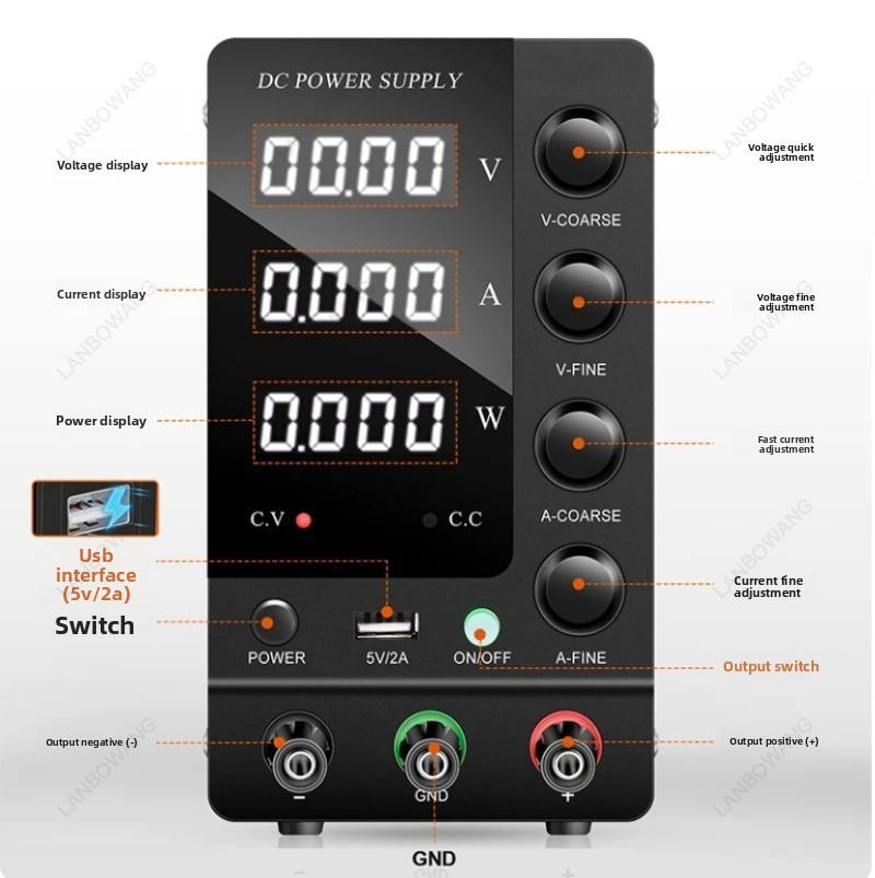 0‑32V 0‑6A Dijital Değişken Vo - Electronics Repair Bench incelemesi ve fiyatı