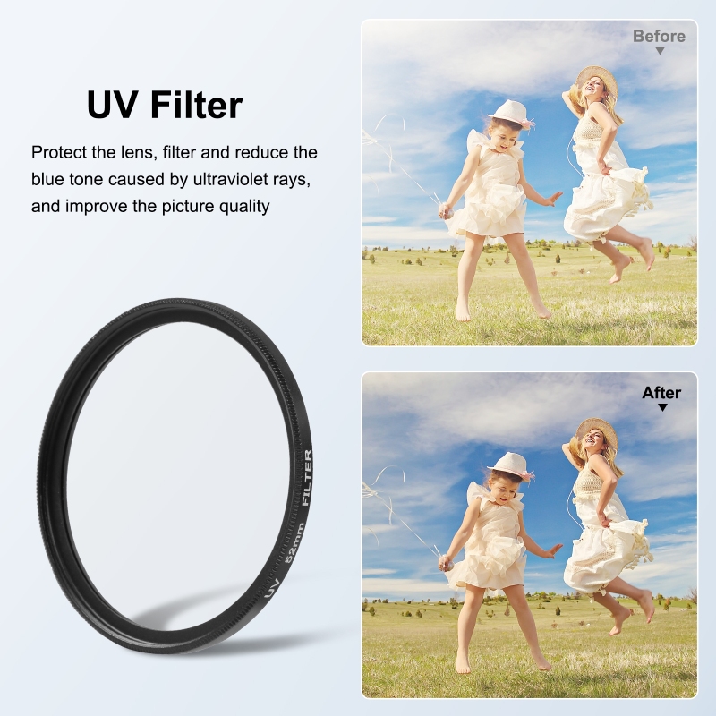 PULUZ 52mm UV Lens Filtresi Go - Gopro Action Camera Hero 11 Black incelemesi ve fiyatı